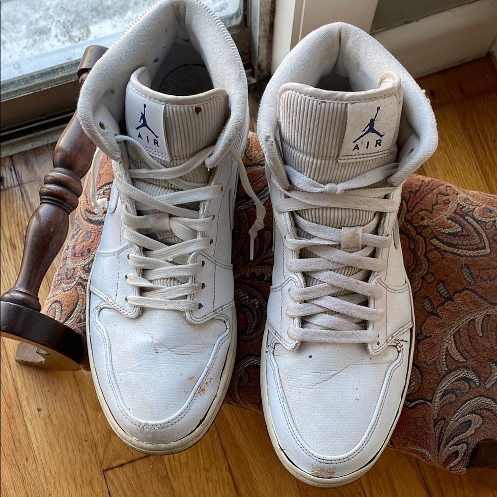 Air Jordan White High-Top Sneakers